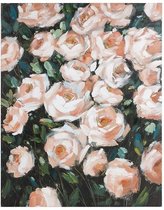 Olieverfschilderij Roses Dennenhout (80 X 4 x 100 cm)