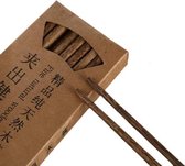 10 hout chinese eetstokjes - chopsticks - eetstokjes herbruikbaar - eetstokjes set
