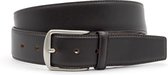 Miguel Bellido Classic Riem met rits bruin - heren en dames riem - 4 cm breed - Bruin - Echt Leer - Taille: 90cm - Totale lengte riem: 105cm