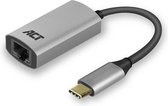 ACT AC7080 changeur de genre de câble USB Type-C RJ-45 Gris