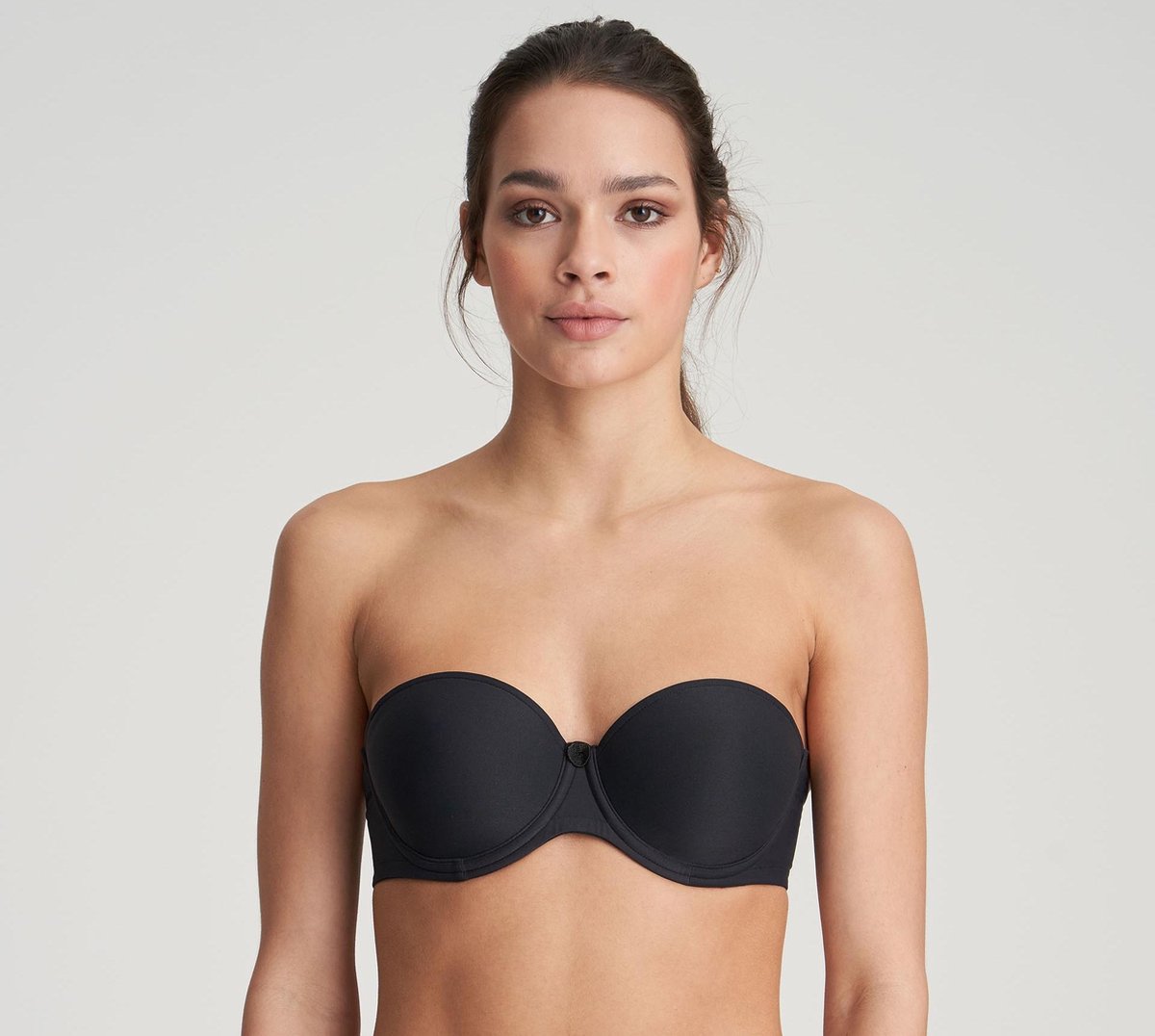 Marie Jo Tom Strapless Bh 0120828 Charbon - maat EU 80C / FR Zwart