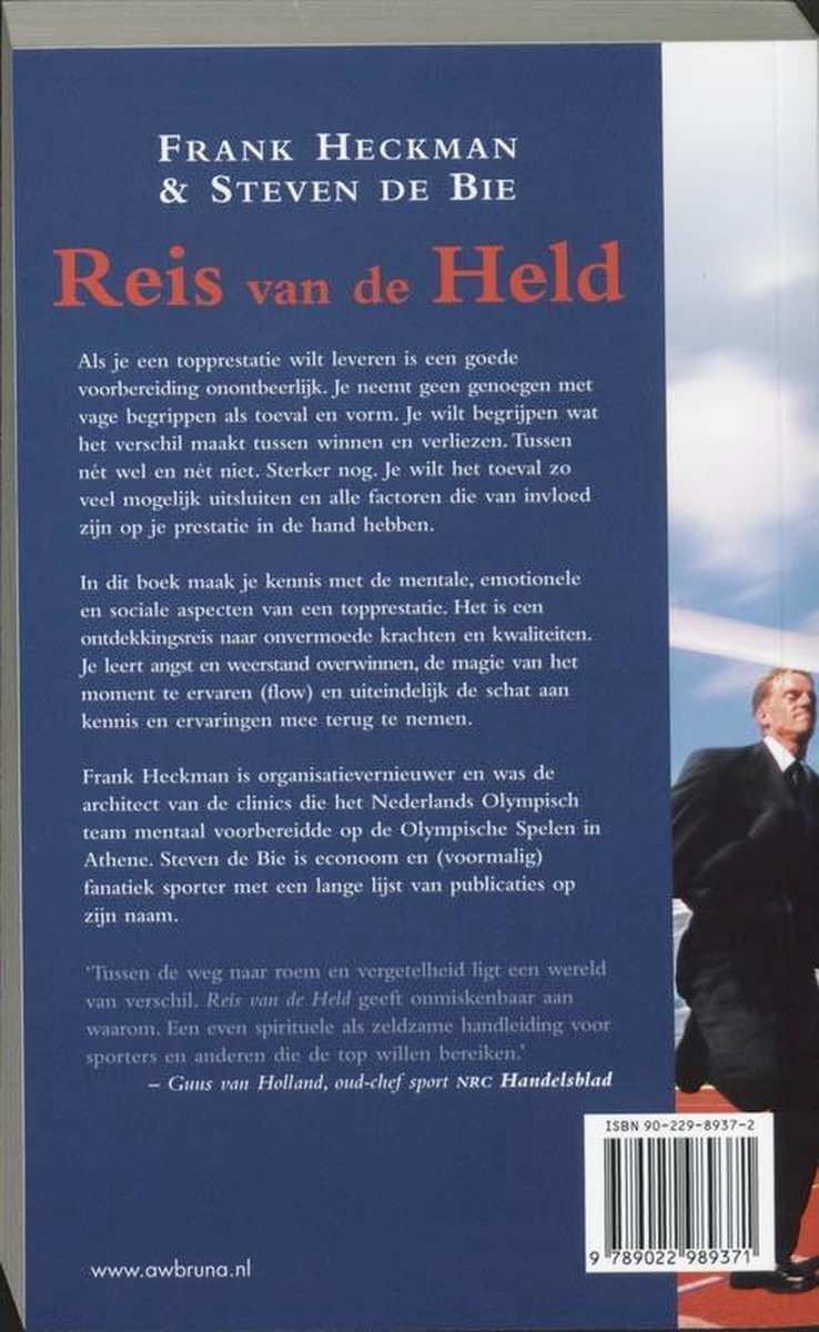 Reis van de held - back cover