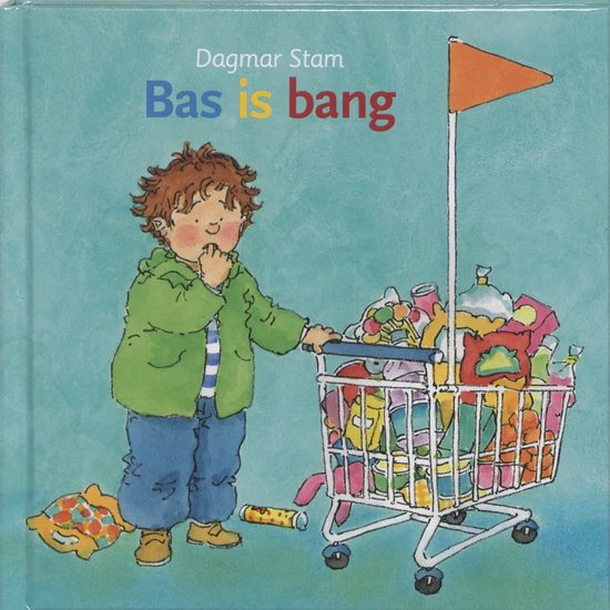 Cover van het boek 'Bas is bang' van Liesbeth van Binsbergen en Dagmar Stam