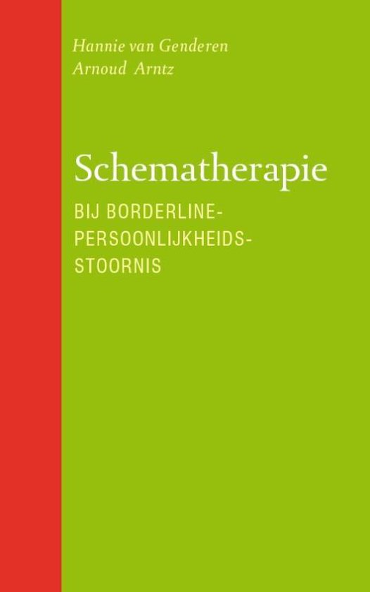 Boek: Schematherapie bij borderline-persoonlijkheidsstoornis, geschreven door Hannie van Genderen