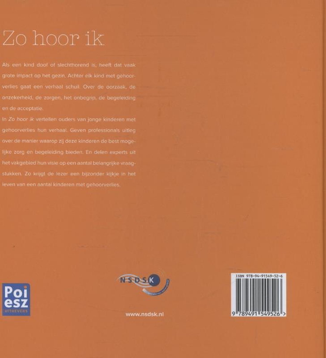 Zo hoor ik - back cover