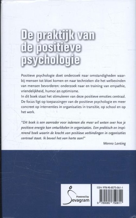 De praktijk van de positieve psychologie