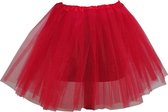 Tutu - dames - jupon - 40 cm - jupe en tulle - rouge - 3 couches - musical - anniversaire - Sinterklaas - noël - carnaval - ballet - ballerine