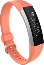 Alta sport band - koraal - Geschikt voor Fitbit - SM - Horlogeband Armband Polsband