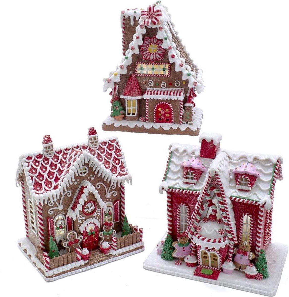 Gingerbread House With LED Light Battery Operated 910 Inch