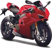 Bburago Ducati PANIGALE V4  rood schaalmodel 1:18