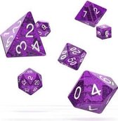 Oakie Doakie Dice RPG 7 Dice Set Speckled / Glitter Purple