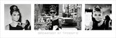 Audrey Hepburn Breakfast At Tiffany's B&W Poster 91.5x30.5cm