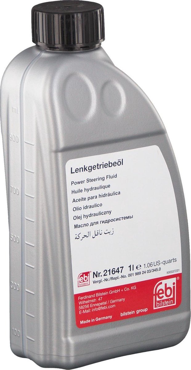 Febi Bilstein Stuurbekrachtigingsolie 1L 1Liter 21647