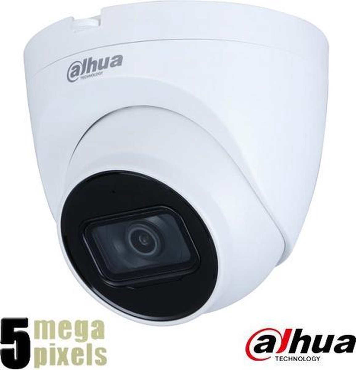 Dahua 5 megapixel IP dome camera - 30 meter nachtzicht - 2.8mm lens - Starlight