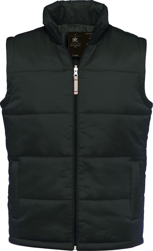 B&C Heren Volledige Ritssluiting Waterdichte Bodywarmer/Gilet (Zwart)