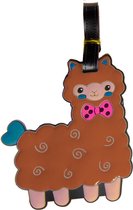 Lg-imports Bagagelabel Alpaca 18 X 8 Cm Bruin