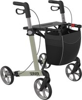 Server Lichtgewicht Rollator Champagne Medium - Zachte comfort banden