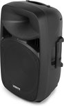Zwarte Vonyx speaker met handvat en metalen grille.