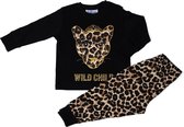 Fun2Wear - Pyjama Wild Child - Zwart - Maat 74 -