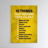 Zero Talent - Walljar - Wanddecoratie - Poster ingelijst