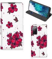 Smartphone Hoesje Geschikt voor Samsung Galaxy S20 FE Mobiel Cover Blossom Red