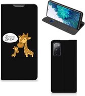 GSM Hoesje Geschikt voor Samsung Galaxy S20 FE Wallet Case Giraffe