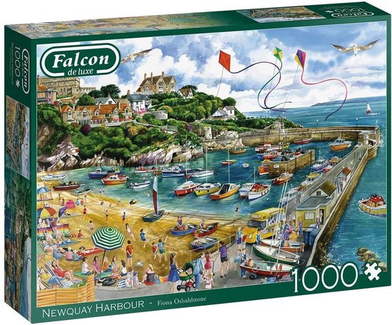 Falcon puzzel Newquay Harbour - Legpuzzel - 1000 stukjes | bol.com