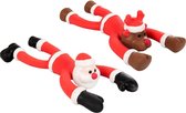 Kerstspeelgoed Latex Stretch - Hondenspeelgoed - Rood - 30 cm - 2 St.