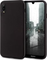 Silicone hoesje zwart Geschikt voor: Huawei Y6  2019 / Y6s 2020