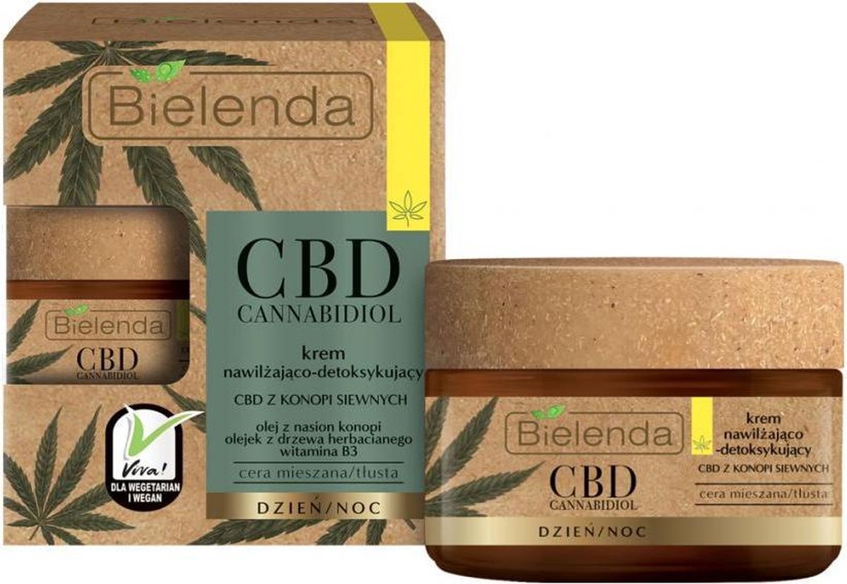 Biele Nda - Cbd Cannabidiol Moisturizing And Detoxifying Cream, Combination And Oily Skin 50Ml