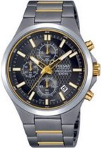 Pulsar PM3113X1 horloge heren - zilver en goud - titanium