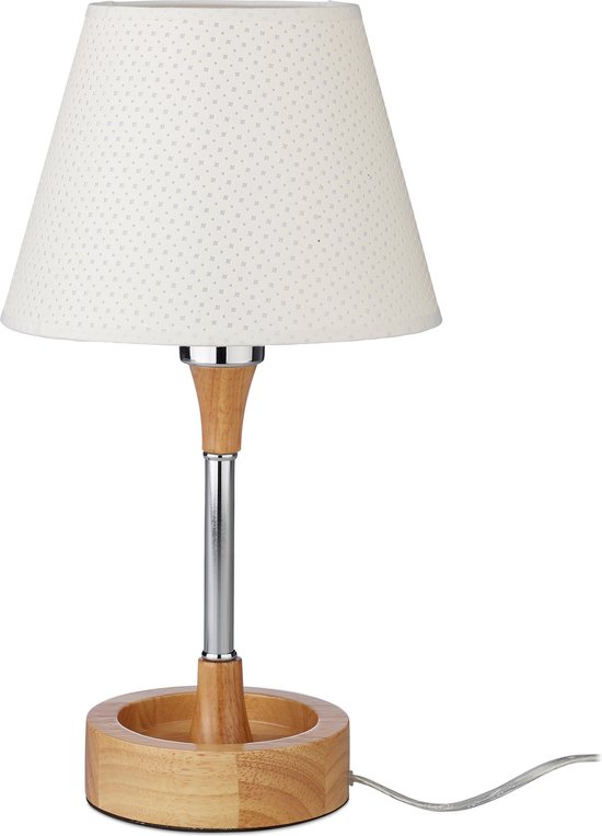 Relaxdays Lampe pour table, décorative, interrupteur, lumière