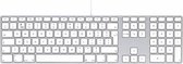 LMP - Bedraad Aluminium toetsenbord - QWERTY - Geschikt voor Apple iMac - Zilver/Wit