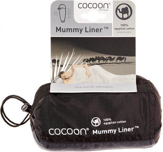 Cocoon Mummyliner - Lakenzak - Egyptisch Katoen - Khaki van Cocoon — afbeelding 3
