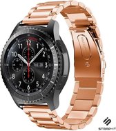 Stalen Smartwatch bandje - Geschikt voor Samsung Galaxy Watch stalen band 45mm / 46mm - rosé goud - Strap-it Horlogeband / Polsband / Armband