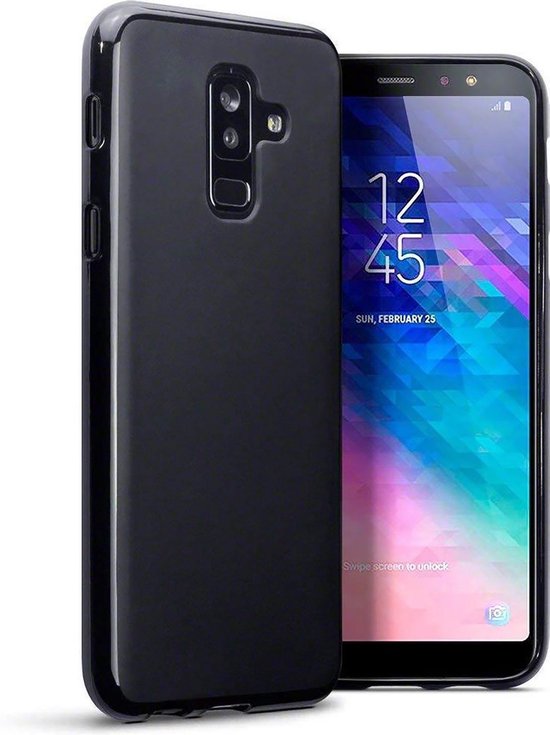 LitaLife Samsung Galaxy A6 Plus (2018) TPU Zwart Back cover | bol.com