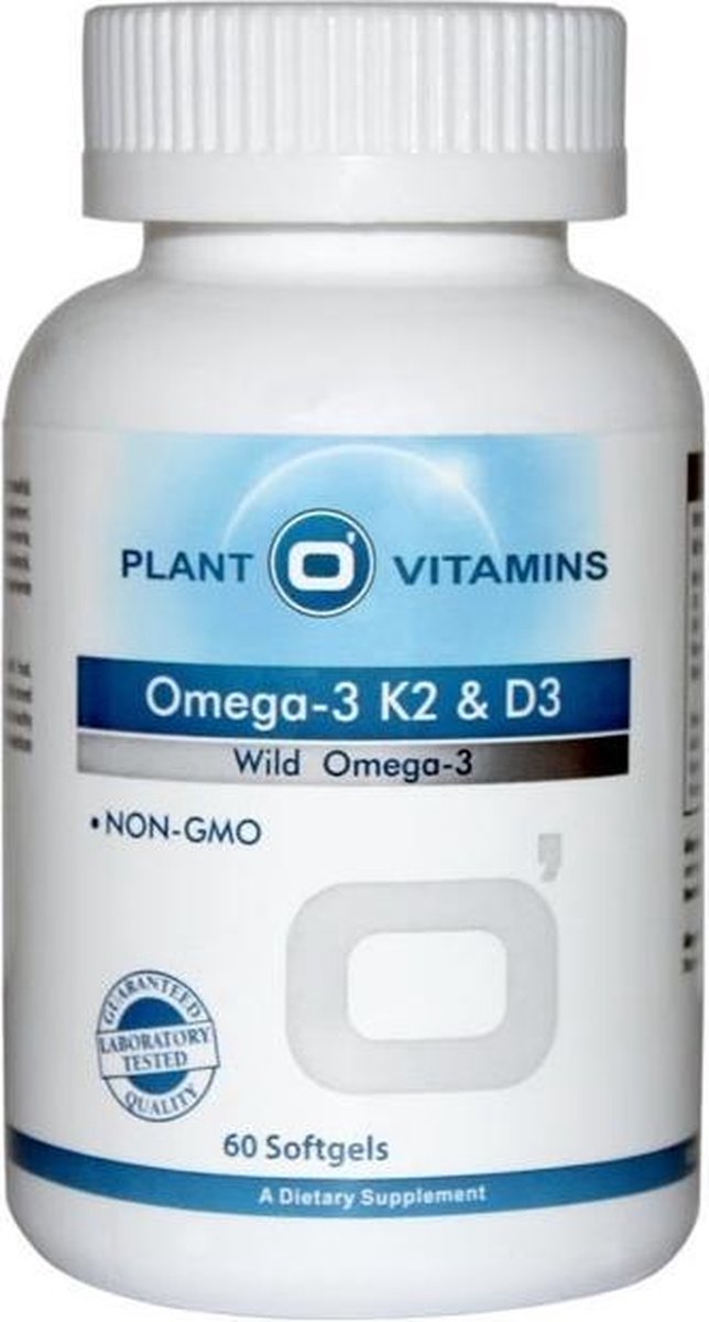 Goedkoopste Omega-3 K2 & D3 Plantovitamins 60 Softgels