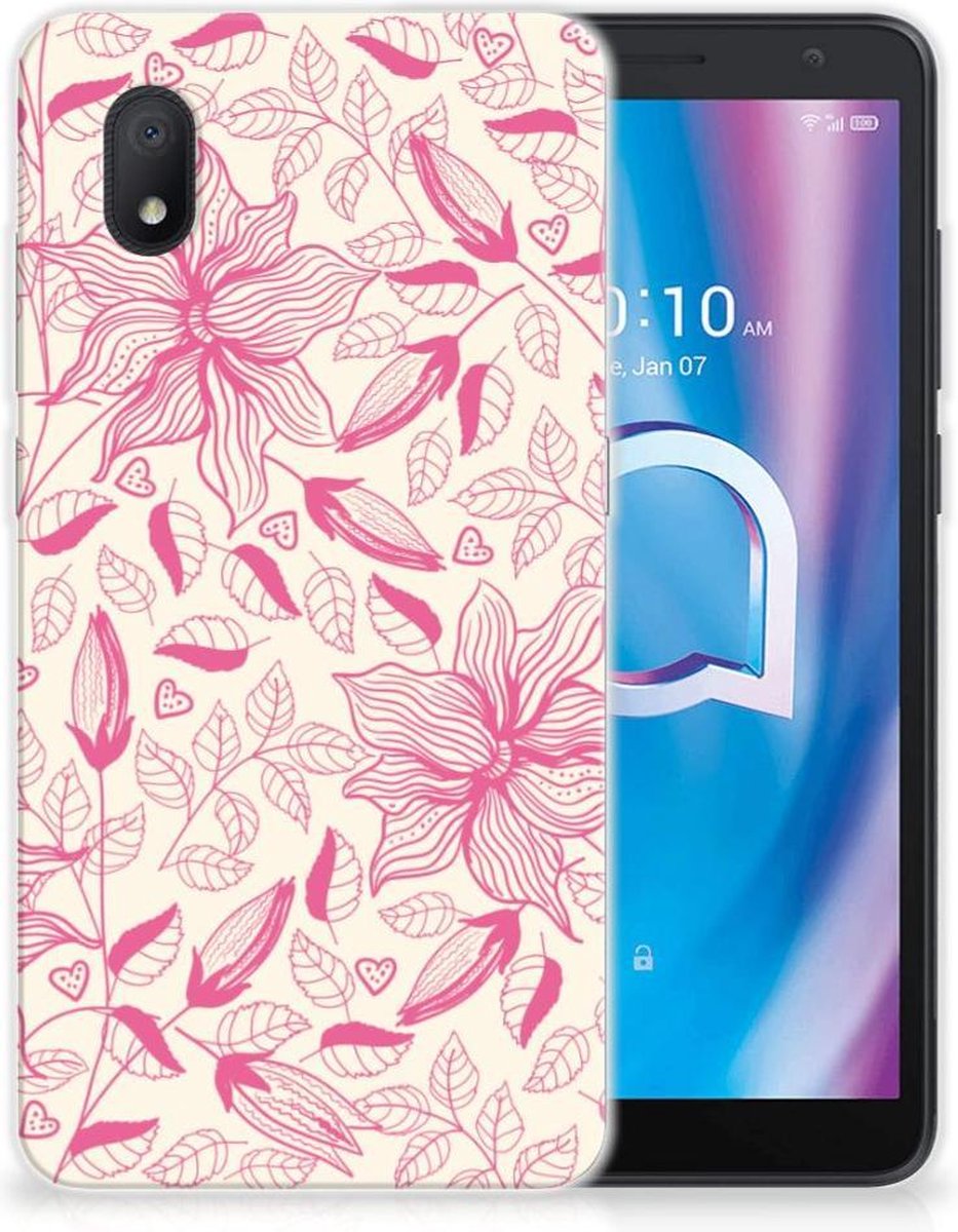 Alcatel 1B (2020) TPU Case Pink Flowers