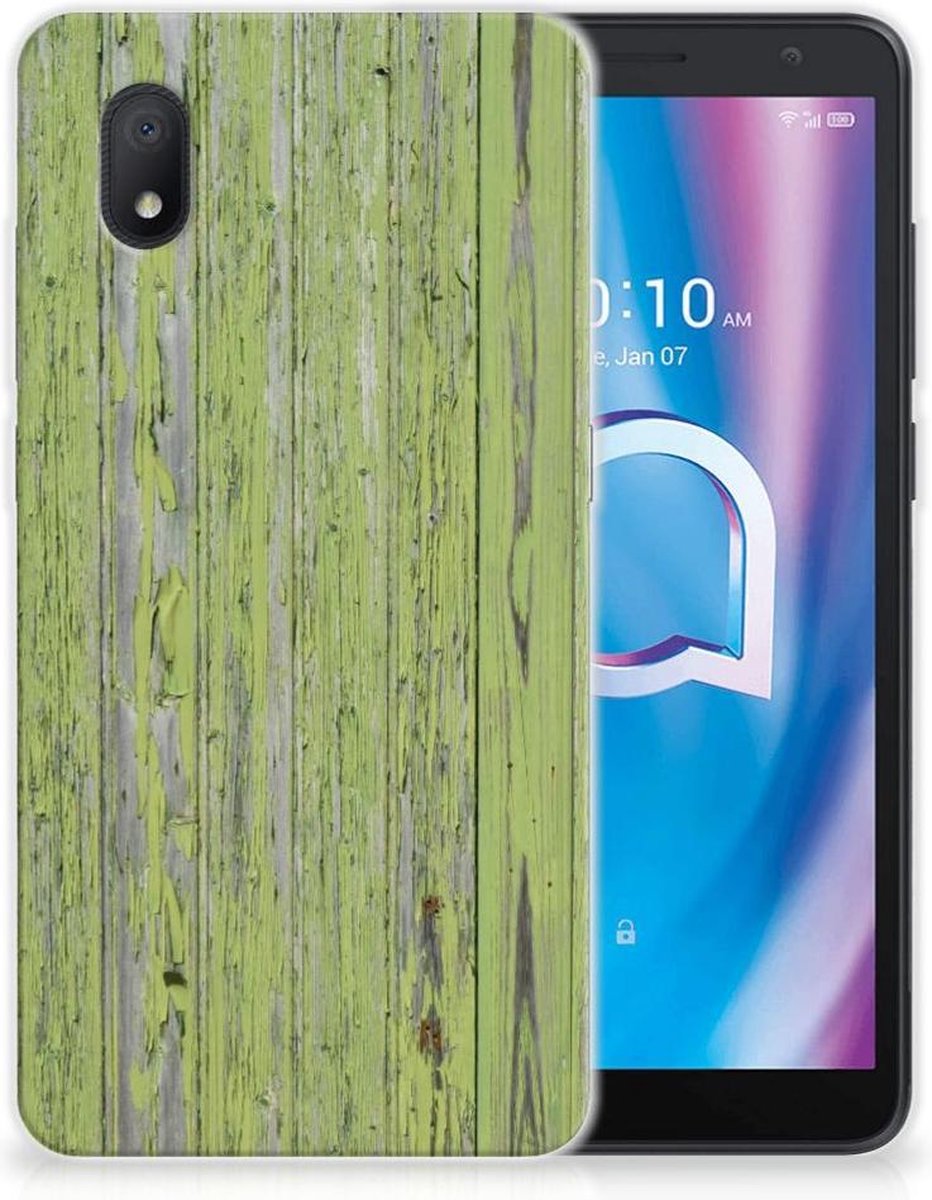 Alcatel 1B (2020) Bumper Hoesje Green Wood