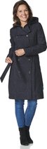 Becca trench coat black/antracite with zipperclosure -M