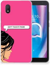 Smartphone hoesje Alcatel 1B (2020) Back Case Siliconen Hoesje Woman Don't Touch My Phone