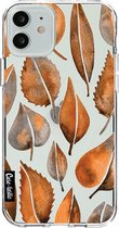 Casetastic Apple iPhone 12 / iPhone 12 Pro Hoesje - Softcover Hoesje met Design - Cascading Leaves Print