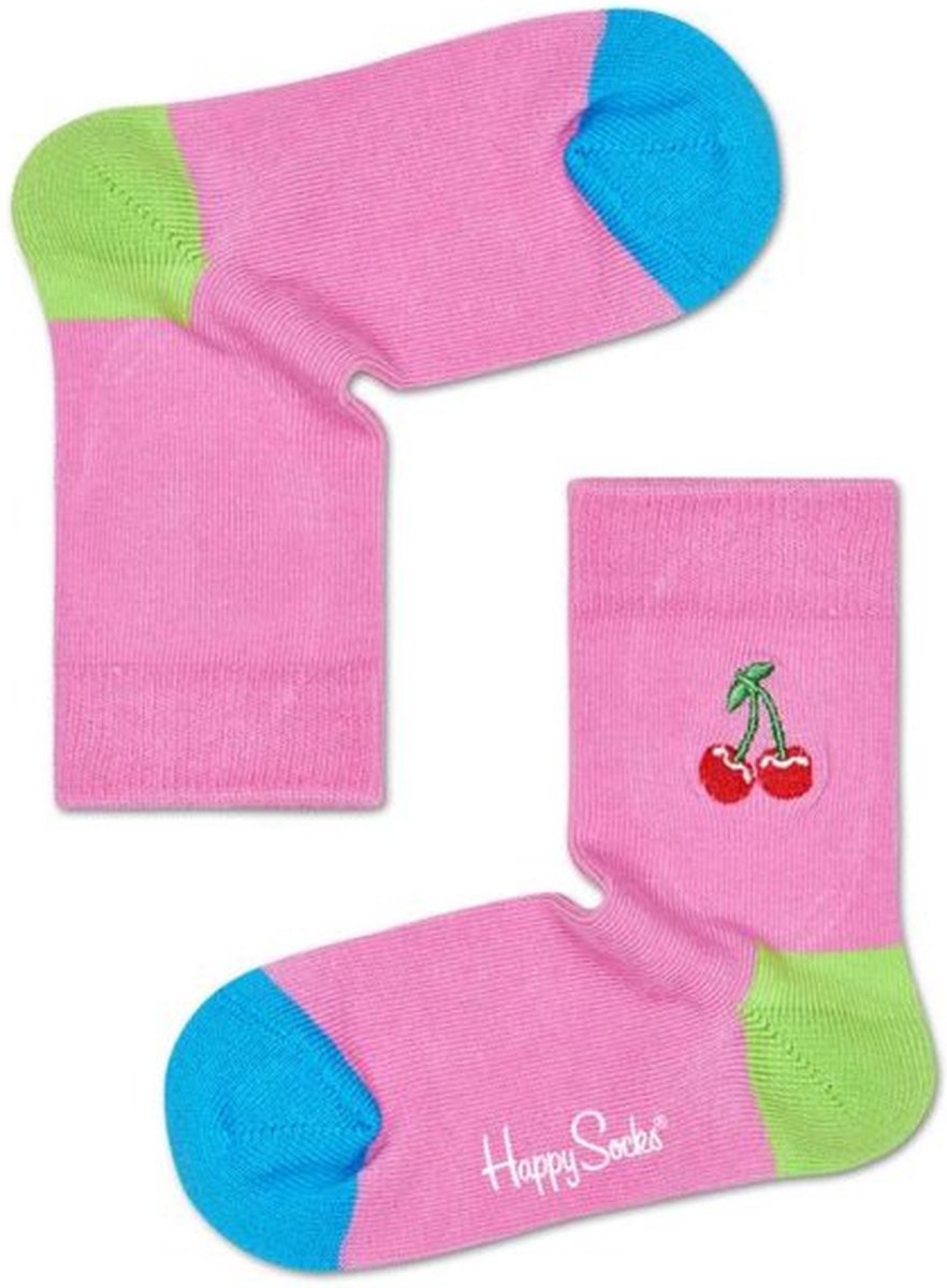 Happy Socks Kids Cherry Embroidery Socks