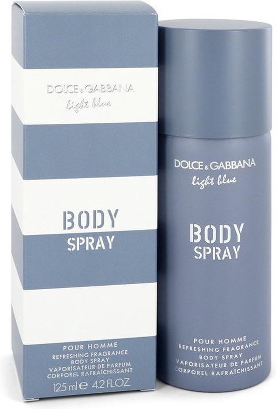light blue body spray
