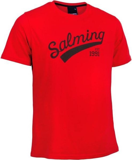 Salming Logo Shirt Heren - Rood - maat 128