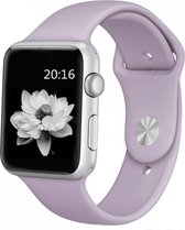 watchbands-shop.nl bandje - bandje geschikt voor Apple Watch Series 1/2/3/4 (42&44mm) - Violet - S/M