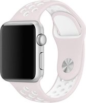 watchbands-shop.nl bandje - bandje geschikt voor Apple Watch Series 1/2/3/4 (38&40mm) - Wit - M/L