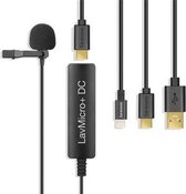 Saramonic LavMicro+ DC lavalier microfoon voor iOS devices, Android, Mac of PC Computers