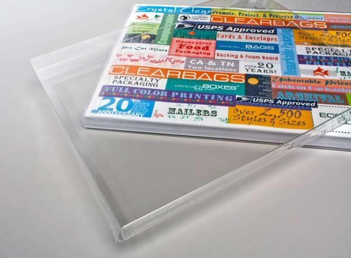 Plastic Doosjes 21,9x1,6x28,3cm Kristalhelder (25 stuks)
