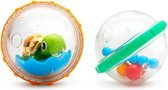Munchkin Float & Play Bubbles badspeelgoed l Schildpad en rammelaar voor in bad